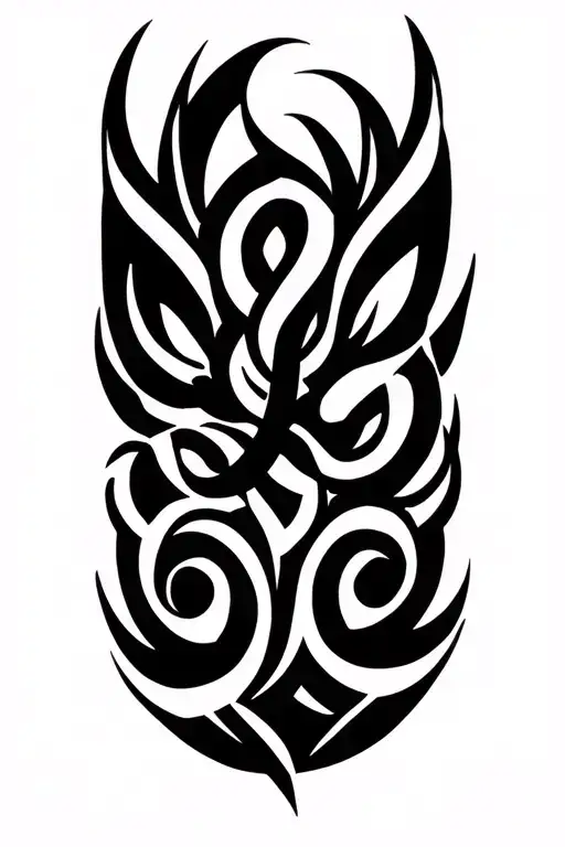 Tribal Cornish Celtic With The Name Cash Hidden In It