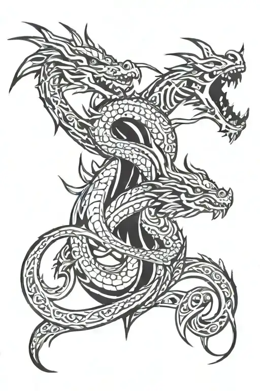 Dragon And Trible