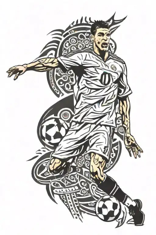 Football Ronaldo Iconic Celebration