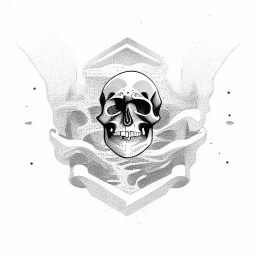 Ghost Ship With Skull Front