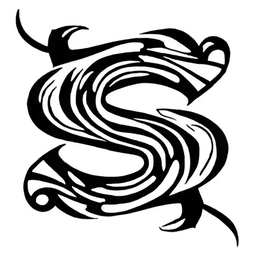 Alphabet S P Representing Symbol Incorporated Within