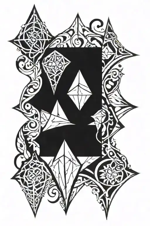 Diamond With Elven Ornament
