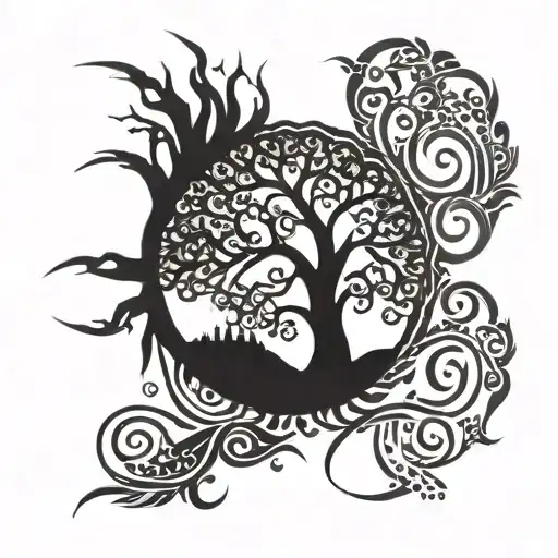 Burning Tree Of Life