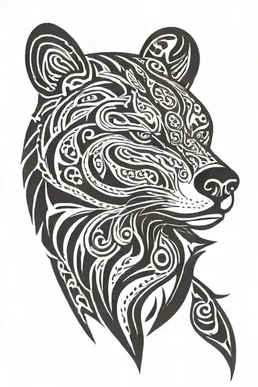 Lithuania With A Bear Head