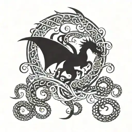 Dragon And Octopus