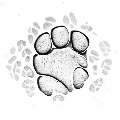 Dog Paw Prints