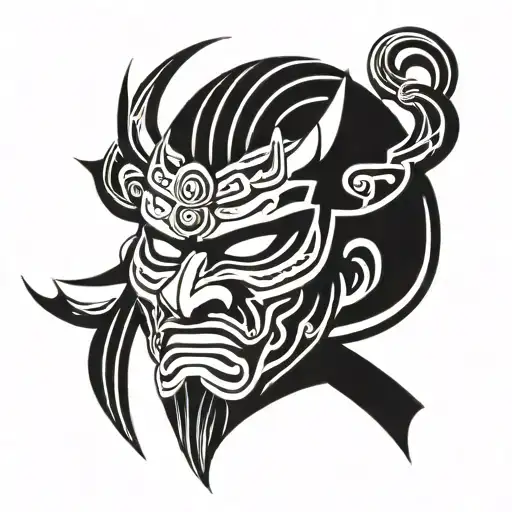 Grotesque Samurai Mask