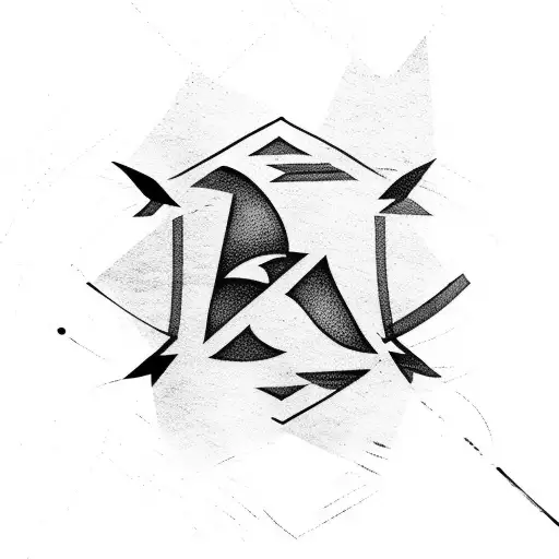 Arrow Breaking Through Barriers With Determination