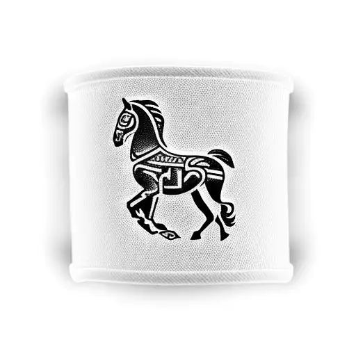 Maui Armband With Horse Growth Representation