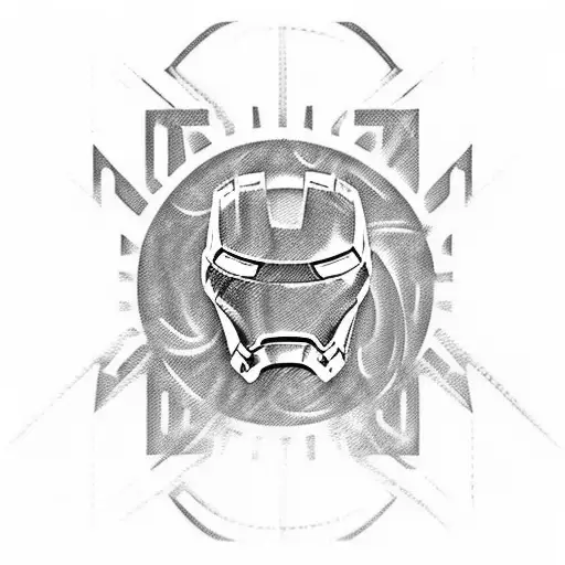 Ironman Logo Bike Chain Footprint Wave