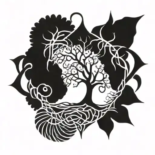 Norse Pagan Symbolism Including Yggdrasil