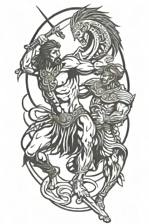 Achilles Fighting Hector