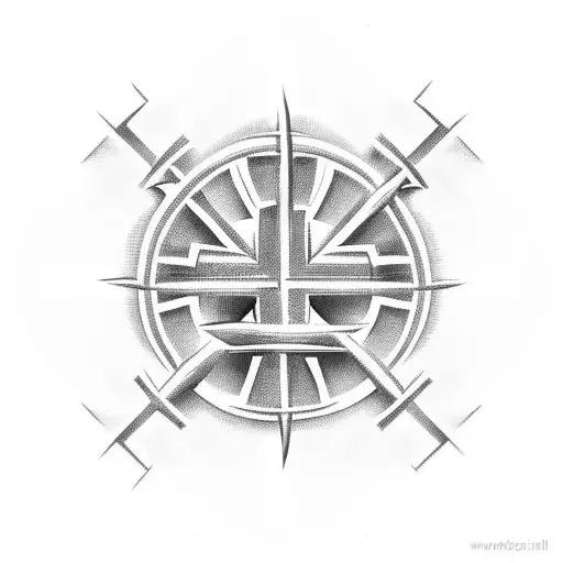 Christian Cross Made From Nails