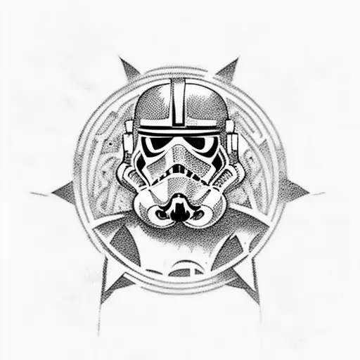 Incorporate The Iconic Star Wars Characters Into A Minimalist Viking-inspired