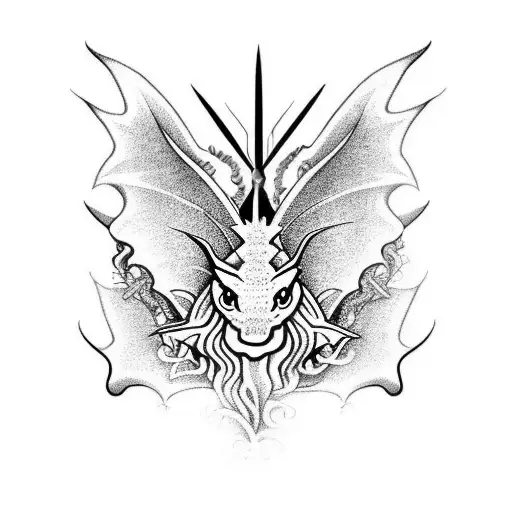 Jesus Dragon Butterfly Satan