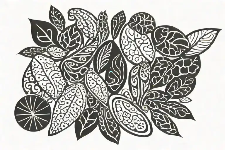 Basic Black And White Sea Beans