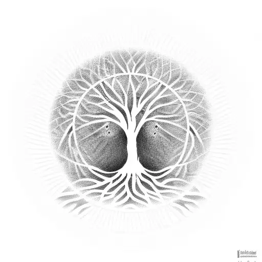Tree Of Life With Human Body