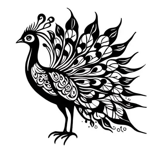 Peacock Brid Coloful