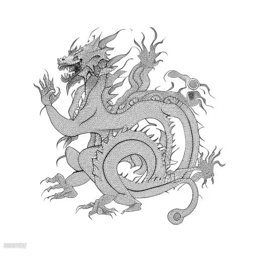 Spirited Away Dragon And Soot Spirit And Tree Spirit