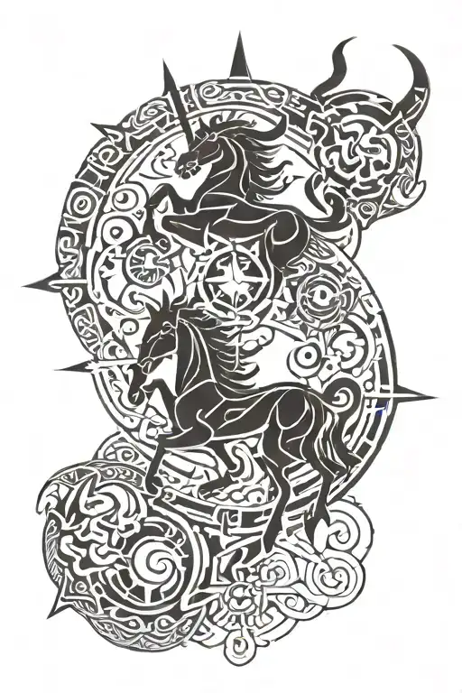 A Fusion Of Sagittarius And Piscis Zodiac Signs