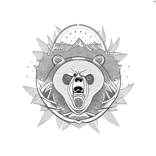 Tree Of Life Bear Motorcycle