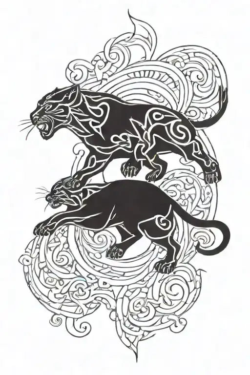 Panther Falling Like Icarus