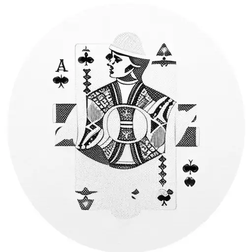 A Deck Of Cards Emerging From A Nordic Forest