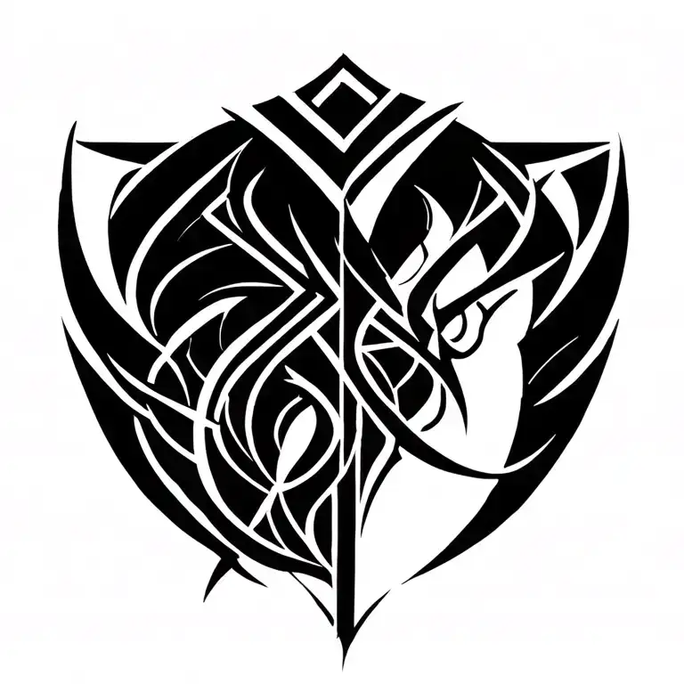 Minimal Back Tattoo Featuring