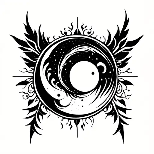 Moon Ornamental Back