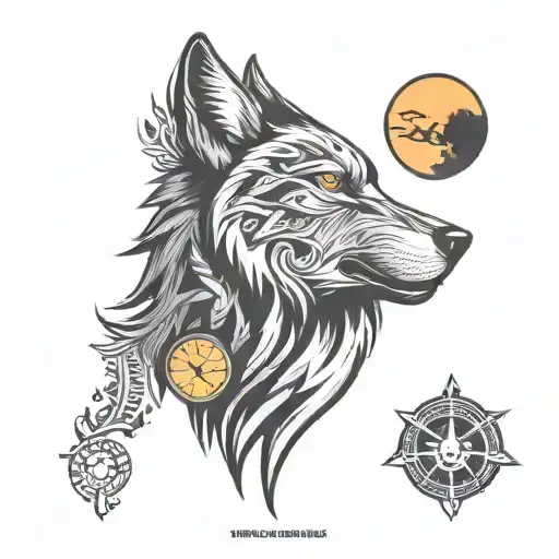 Sandtimer Wolf Howling