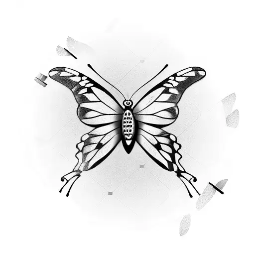 Butterfly On A Clock