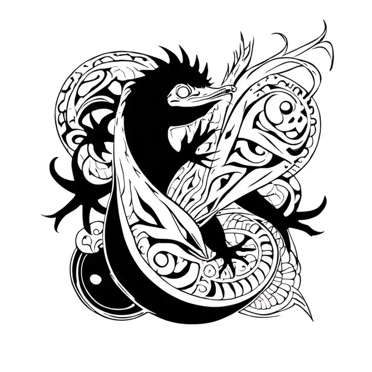 Salamandre Climbs On Trefle