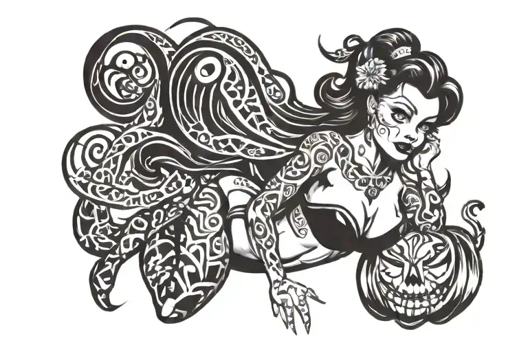 Halloween Pin Up Girl