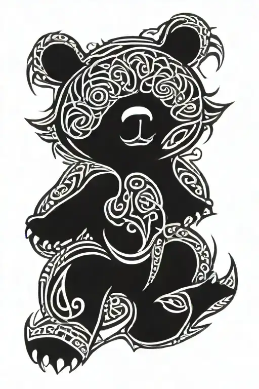 Celtic Tracery Bear