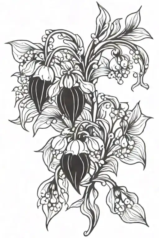 Lily Of The Valley Flower Intertwined