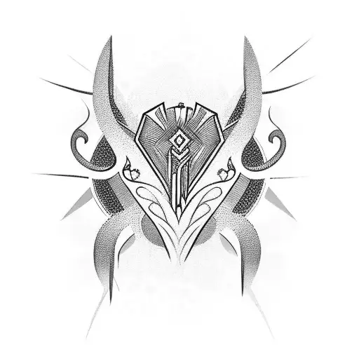 Tribal With An Unique Symbol That Themes The