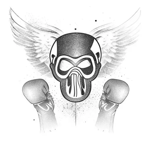 Boxing Gloves And Angel Wings
