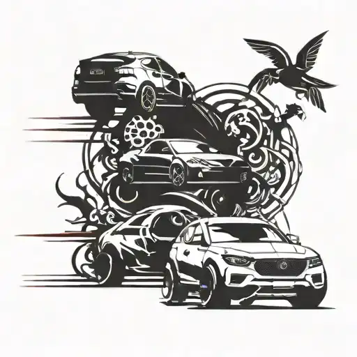 Strength And Cars And Garden Growing