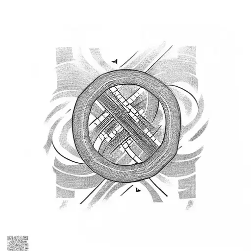 Kanji With Tribal Line