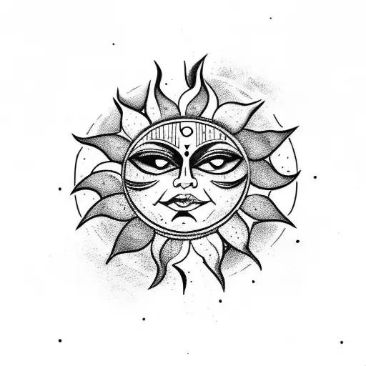 Angry Sun With Black Lilith Moon