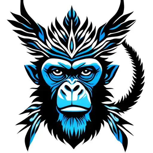 Blue Monkey Shaman Slavic Tradition