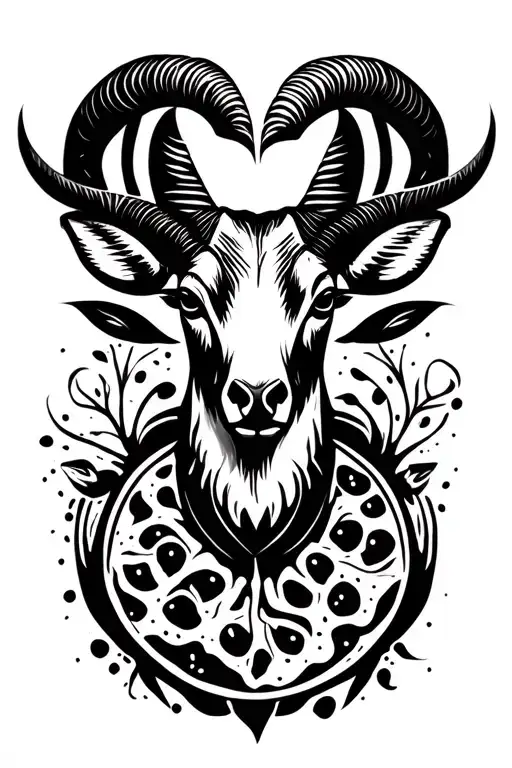 Ibex And Pomegranate
