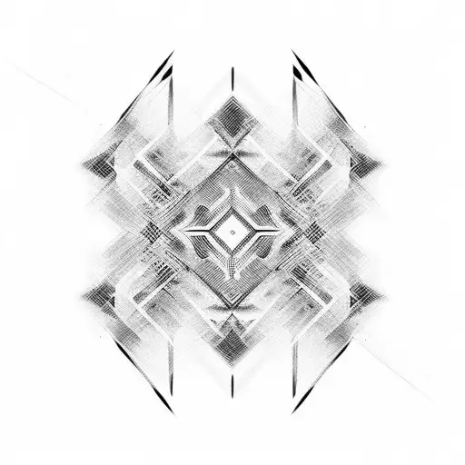 Abstract Black Lines And Spaces In White In Between Creating High Contrast
