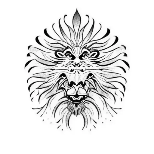 Lionfish And Lion Head