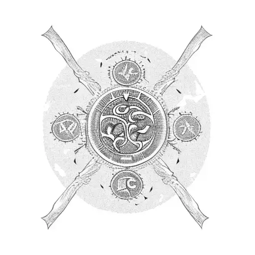 Vegvisir And Yggdrasil