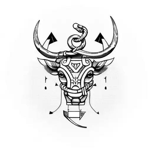 Taurus With Anchor