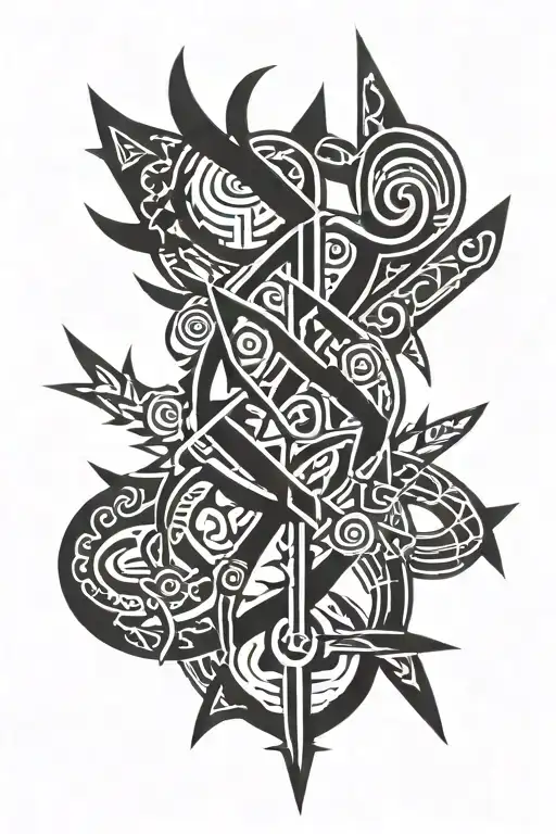 Nordic Runes Intertwined