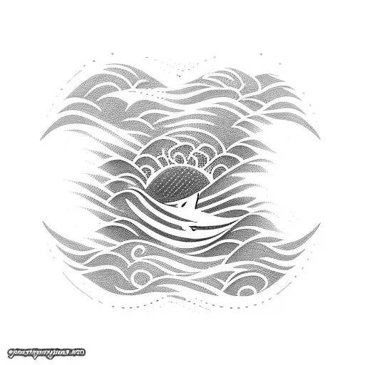 Ocean Waves For Surfing Around Calf