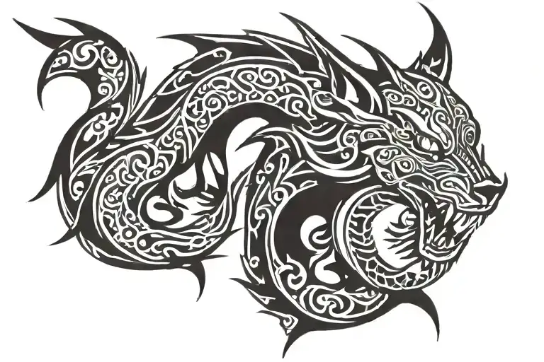 Dragon Wolf Crescent
