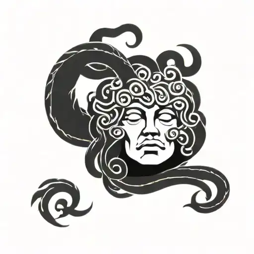 Medusa Holding The Head Of A Man